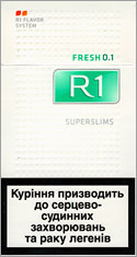 R1 Super Slims Fresh 100`s Cigarette Pack