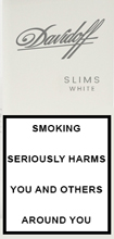 Davidoff White Slims Cigarette Pack