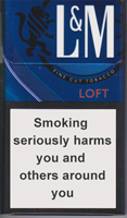 L&M Loft Night Blue Cigarette Pack