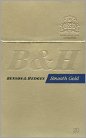 Benson & Hedges Smooth Gold Cigarette Pack