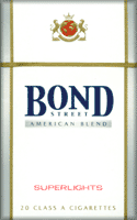 Bond Street Silver (Super Lights) Cigarette Pack