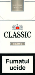 Classic Slims Silver Cigarette Pack