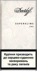 Davidoff Super Slims One (White) 100`s Cigarette Pack