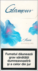 Glamour Super Slims Azure 100's Cigarette Pack