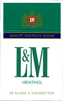 L&M Menthol Cigarette Pack