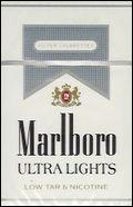 Marlboro Ultra Lights (Silver) Cigarette Pack