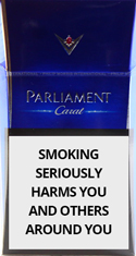 Parliament Carat Sapphire Cigarette Pack