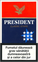 President Classic Stars Cigarette Pack