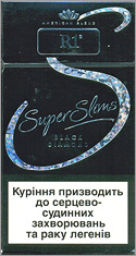 R1 Super Slims Black Diamond 100`s Cigarette Pack