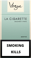 Vogue Super Slims Menthol 100s Cigarette Pack