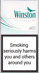 Winston Super Slims Fresh Menthol 100s Cigarette Pack