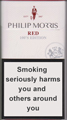 Philip Morris Red 100S Cigarettes pack