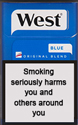 West Blue Cigarettes pack