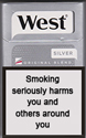 West Silver Cigarettes pack