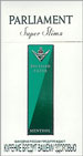 Parliament Super Slims Menthol 100's Cigarettes pack