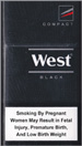 West Black Compact Cigarettes pack