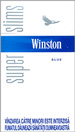 Winston Super Slims Blue 100`s Cigarettes pack